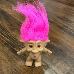 Troll Doll with Pink Hair